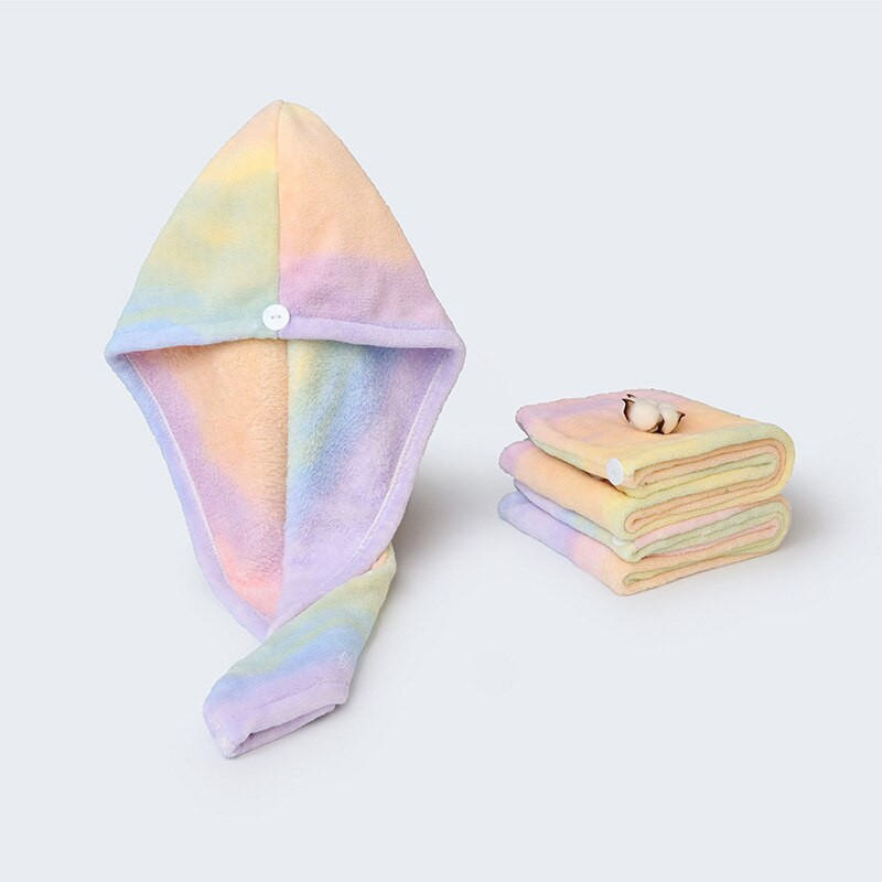 1 buc îngroșare catifea coral pentru a crește capacul de duș absorbant moale pentru baie uscată și saună prosop de înfășurare pentru accesorii de baie