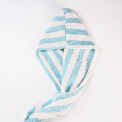 1db Mikroszálas zuhanyzás utáni hajszárító pakolás női lány törölköző gyorsan száradó haj sapka turbán fejpakolás fürdőeszközök