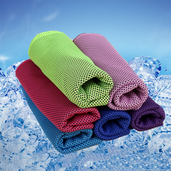 Охлаждаща ледена спортна кърпа Устойчива незабавно студена кърпа Лятна плажна кърпа Бързосъхнеща кърпа за лице за фитнес на открито Йога катерене