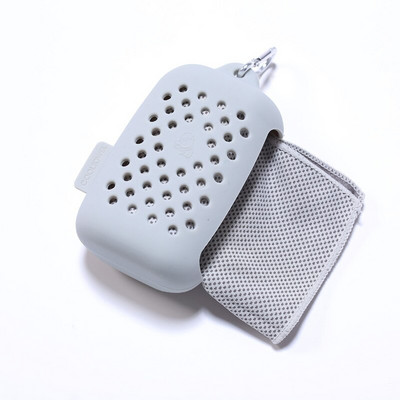 Спортна хавлиена кърпа 30*100 см. Устойчива, незабавно охлаждаща хавлиена кърпа за лице, облекчаваща топлината, охлаждаща, ледено студена кърпа за многократна употреба със силиконов калъф