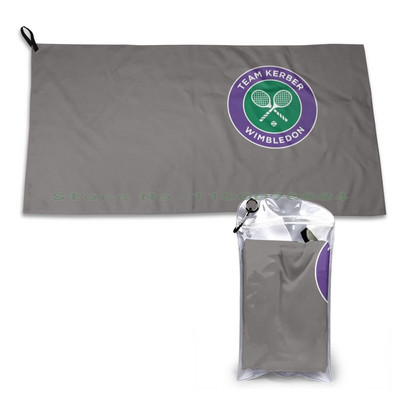 Kerber Wimbledon Quick Dry Towel Gym Sports Bath Portable Team Rf Perfect Nadal Gold Wimbledon Novak Μαύρο Cool Μοντέρνο Μαλακό