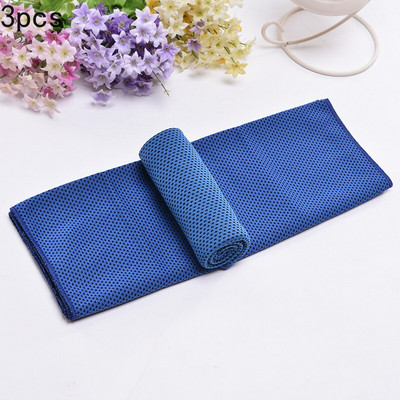 3 DB Sporttörülköző készletek Gyorsan száradó mikroszálas hűsítő kéztörlő futás hűsítő jég Strandtörölköző Jóga Gym Club Jóga Hideg mosogatórongy