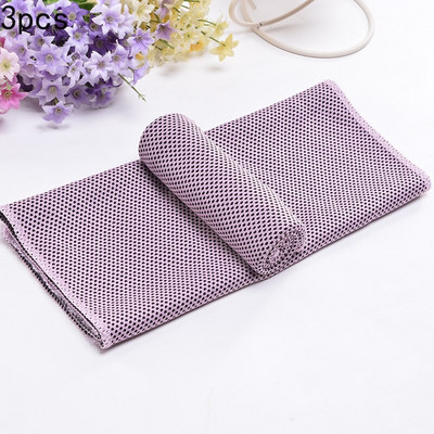 3 DB Sporttörülköző készletek Gyorsan száradó mikroszálas hűsítő kéztörlő futás hűsítő jég Strandtörölköző Jóga Gym Club Jóga Hideg mosogatórongy