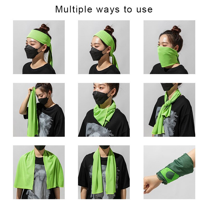 Aušinimo rankšluosčiai Mikropluošto rankšluostis Vasarinis Šalikas Sporto salė Plaukimas Bėgimas Prakaito dirželis Lauko Sportinis Rankšluostis