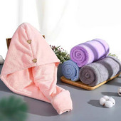 Lány hajszárító sapka gyorsan száradó törölköző mikroszálas szuper felszívódású turbán száraz sapka