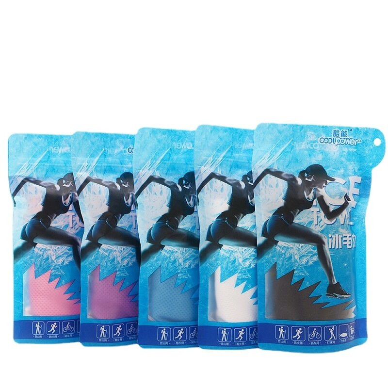 1PC Prosop rece pentru sport în aer liber Prosop portabil de vară rapid rece Prosop de plajă din microfibră