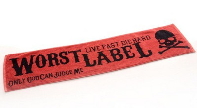 Hiphop hip hop sport törölköző pamut márka Harajuku utcai elemek extrém sport nedvszívó izzasztó törölköző hossz 100% pamut Sport