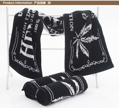 Hiphop hip hop sport törölköző pamut márka Harajuku utcai elemek extrém sport nedvszívó izzasztó törölköző hossz 100% pamut Sport