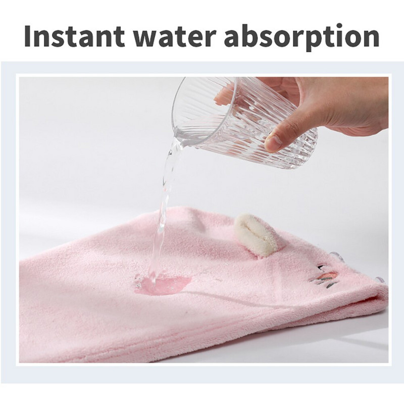 Prosop din microfibră pentru doamne, prosoape de păr uscat, drăguț, absorbante, pentru adulți, cu uscare rapidă, pentru baie, pentru uz casnic, pentru baie, hanorac