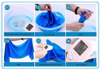 Νέα μόδα πολλών χρωμάτων Ice Towel Utility Enduring Instant Cooling Towel Heat Relief Επαναχρησιμοποιήσιμη δροσερή πετσέτα
