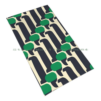 Orla Kiely Ретро зелен дизайн Бързосъхнеща кърпа Фитнес зала Спортна баня Преносим My Little Tank My Little Sweater Mlp Tank My Little For