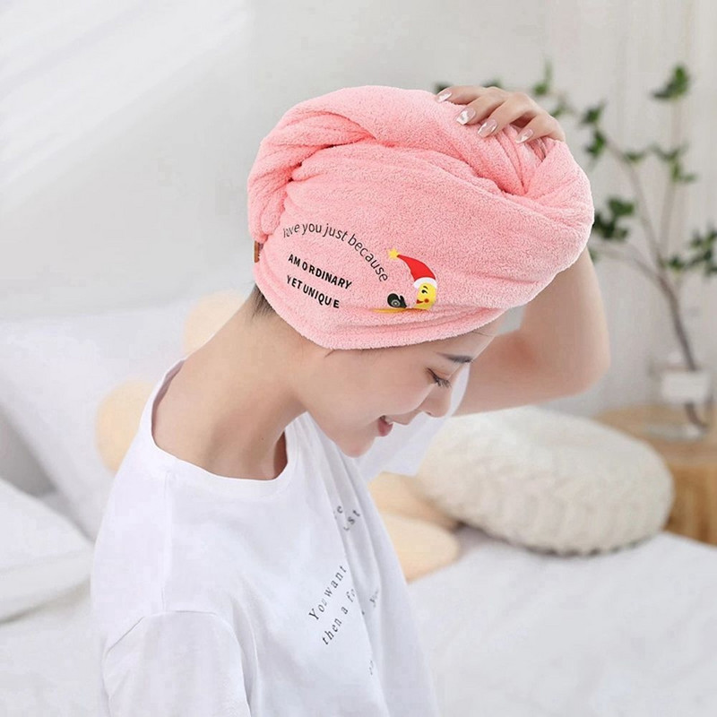 Femei Prosop din microfibră Prosop de păr Prosoape de baie pentru adulți Prosoape Terry de acasă Serviete de baie Turban pentru uscarea părului