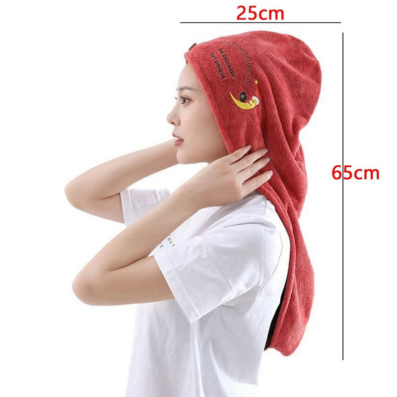 Femei Prosop din microfibră Prosop de păr Prosoape de baie pentru adulți Prosoape Terry de acasă Serviete de baie Turban pentru uscarea părului