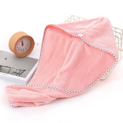 Storas sausų plaukų kepuraitė Ilga didelio tankio koralų vilnos dušo kepurė sugerianti maišelį galvos skara nuvalyti skara