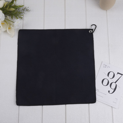 40*40 см микрофибърна кърпа за голф със закопчалка с кука и примка Вафла за бягане Спортна йога кърпа за голф Почистваща кърпа