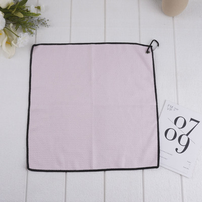 40*40 см микрофибърна кърпа за голф със закопчалка с кука и примка Вафла за бягане Спортна йога кърпа за голф Почистваща кърпа