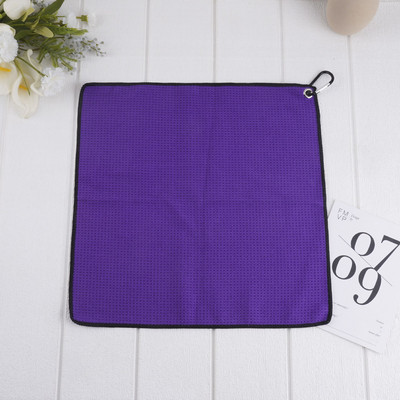 40*40 см микрофибърна кърпа за голф със закопчалка с кука и примка Вафла за бягане Спортна йога кърпа за голф Почистваща кърпа