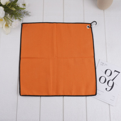 40*40 см микрофибърна кърпа за голф със закопчалка с кука и примка Вафла за бягане Спортна йога кърпа за голф Почистваща кърпа