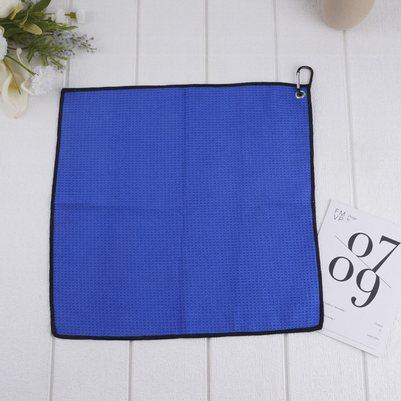 40*40 см микрофибърна кърпа за голф със закопчалка с кука и примка Вафла за бягане Спортна йога кърпа за голф Почистваща кърпа