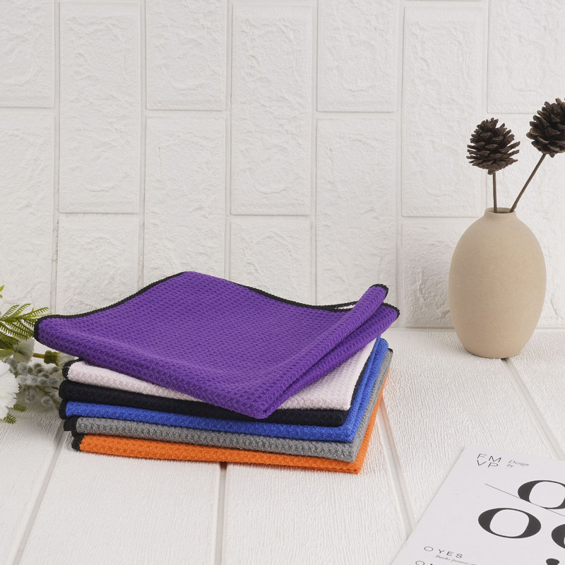 40*40 см микрофибърна кърпа за голф със закопчалка с кука и примка Вафла за бягане Спортна йога кърпа за голф Почистваща кърпа