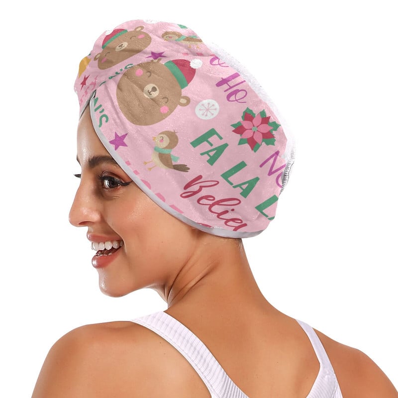 Greitai džiūstančios mikropluošto dušo kepuraitės rankšluosčių kepuraitės moterims Sausiems plaukams Greitai džiūstančios minkštos moteriškos turbano galvos apvyniojimo vonios produktai