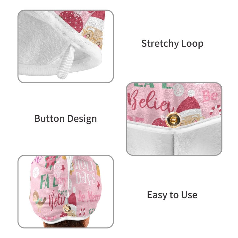 Greitai džiūstančios mikropluošto dušo kepuraitės rankšluosčių kepuraitės moterims Sausiems plaukams Greitai džiūstančios minkštos moteriškos turbano galvos apvyniojimo vonios produktai