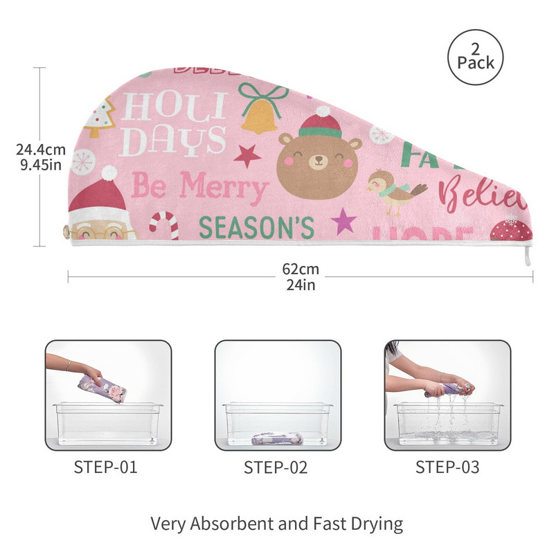 Greitai džiūstančios mikropluošto dušo kepuraitės rankšluosčių kepuraitės moterims Sausiems plaukams Greitai džiūstančios minkštos moteriškos turbano galvos apvyniojimo vonios produktai