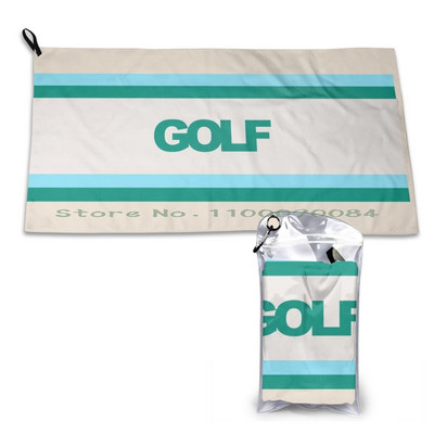 Golf Wang Πράσινη ριγέ Πετσέτα Γρήγορης Στεγνώματος Γυμναστήριο Αθλητικό Μπάνιο Φορητό Golf Wang Tyler The Creator Camp Flog Gnaw Save The Bees Hip