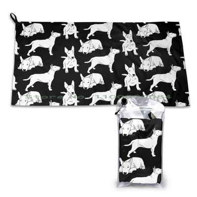 Модел на бултериер Бързосъхнеща кърпа Фитнес зала Спортна баня Преносима Respol Racing Мека абсорбираща потта Бързосъхнеща джобна Удобна