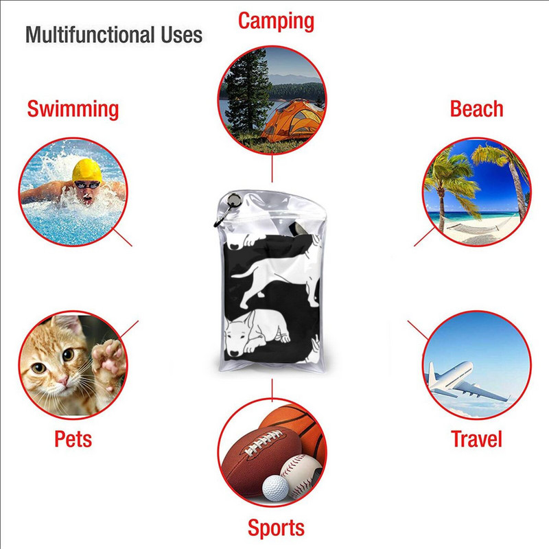 Модел на бултериер Бързосъхнеща кърпа Фитнес зала Спортна баня Преносима Respol Racing Мека абсорбираща потта Бързосъхнеща джобна Удобна