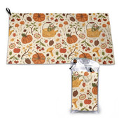 Есенни мечти Бързосъхнеща кърпа Фитнес зала Спортна баня Преносима ботаническа Природа Гора Есен Есенни тикви Гъби Листа Уютен