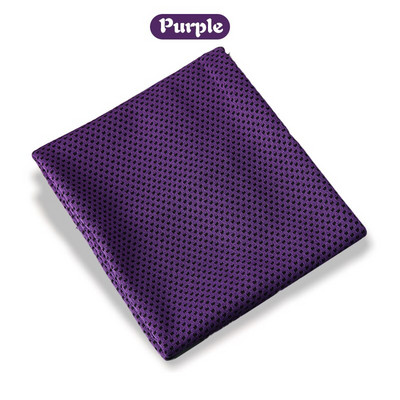 Лятна студена кърпа Найлонова охлаждаща Бързо охлаждаща кърпа за упражнения Абсорбираща пот ледена копринена кърпа Студена фитнес кърпа