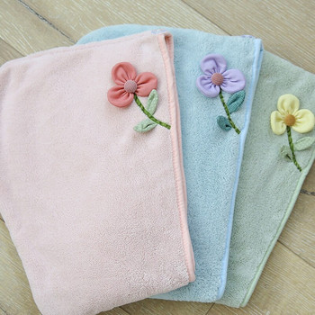 Дамски кърпи с цветя Микрофибърна кърпа за баня Бързосъхнеща кърпа за коса Хавлии за баня за възрастни Toallas Microfibra Toalha De Banho