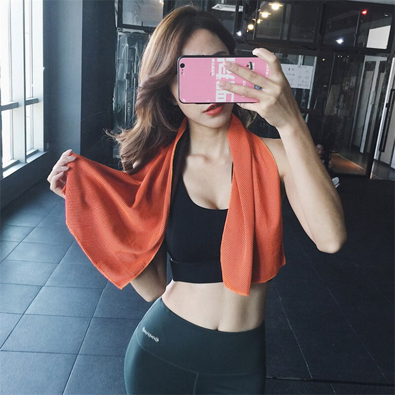 Prosop de răcire sport Prosoape de față cu gheață din microfibră pentru sală de sport Înot Yoga alergare 30x100cm Prosoape de transpirație cu uscare rapidă