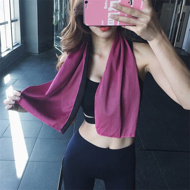 Prosop de răcire sport Prosoape de față cu gheață din microfibră pentru sală de sport Înot Yoga alergare 30x100cm Prosoape de transpirație cu uscare rapidă