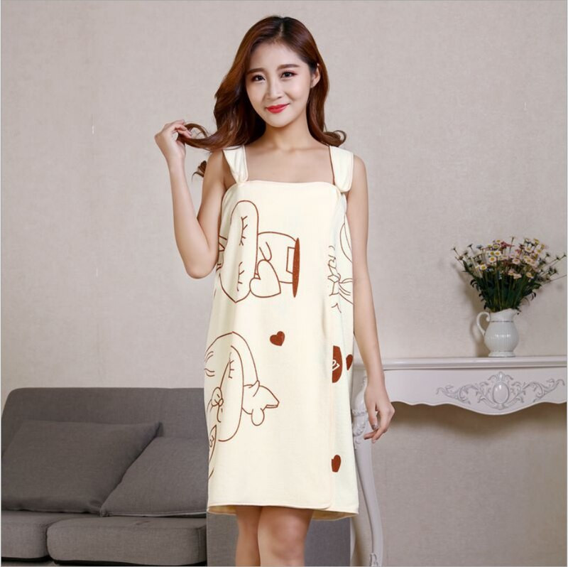 Nešiojamas vonios rankšluostis Superfine Fiber vonios chalatas Minkštas sugeriantis rankšluostis namams Odai nekenksmingas SPA paplūdimio rankšluosčiai namų tekstilė