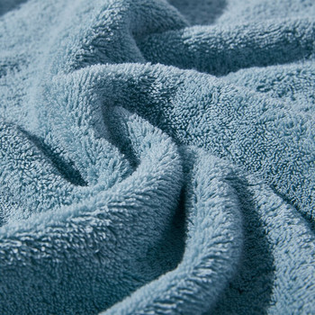 SEMAXE Хавлиена кърпа за баня от чист памук Луксозен висококачествен комплект кърпи за баня 70x140 см Комплект от две части Мека супер абсорбираща жълто бяло синьо G