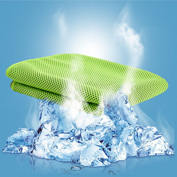 Πετσέτες πάγου για ψύξη Microfiber Yoga Cool Thin Towel Outdoor Sports Καλοκαιρινό δροσερό κασκόλ Γυμναστήριο Φορέστε Icing Sweat Band Κορυφαία αθλητική πετσέτα