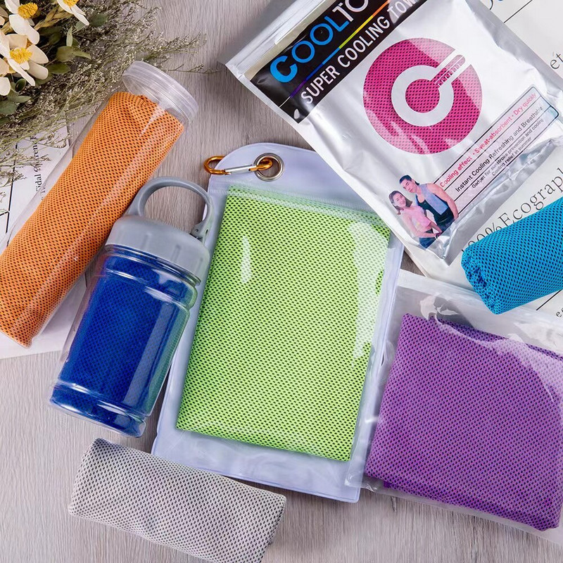 Sportinis šaltas rankšluostis Vyrams Moteriški Greitai džiūstantys rankšluosčiai Paprasti bėgimo lauke laipiojimo stovykla Futbolo skalbimo servetėlė Nauja ledo paplūdimio rankšluosčio dovana