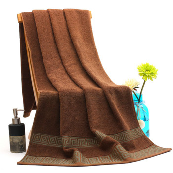 Висококачествени бродирани плажни кърпи Хавлиени кърпи за баня за възрастни Мек и супер абсорбиращ материал 70x140 см 100% памук