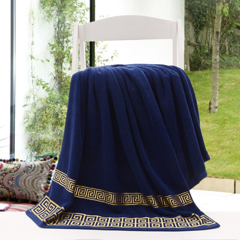 Prosoape de plajă brodate de înaltă calitate Prosoape de baie pentru adulți Material moale și super absorbant 70x140cm 100% bumbac