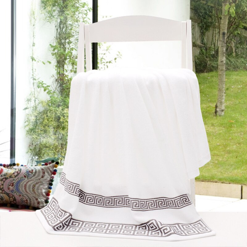 Prosoape de plajă brodate de înaltă calitate Prosoape de baie pentru adulți Material moale și super absorbant 70x140cm 100% bumbac