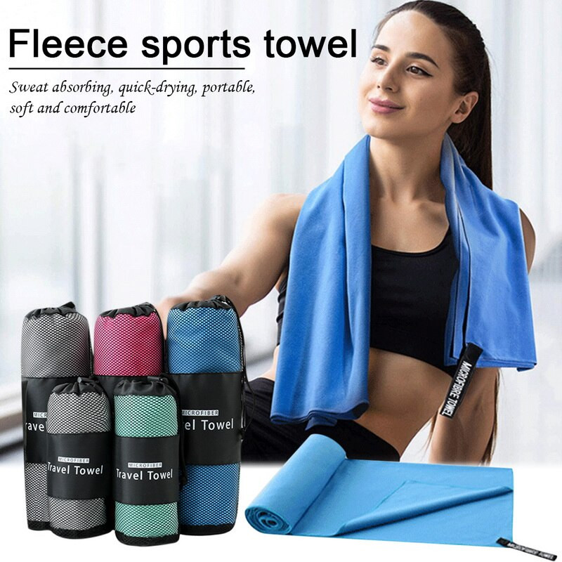 Prosop de sport Prosoape super-absorbante de transpirație cu uscare rapidă Prosoape din microfibră Prosop de plajă portabil pentru piscină Înot Fitness Yoga