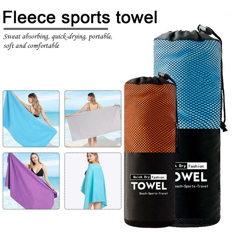 Prosop de sport Prosoape super-absorbante de transpirație cu uscare rapidă Prosoape din microfibră Prosop de plajă portabil pentru piscină Înot Fitness Yoga