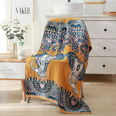 Cusack 23 Styles Bohemian Virágos Rajzfilm Puha pamut fonal fürdőlepedő gyerekeknek Felnőtt Férfi Női 80*160 CM Jó minőség