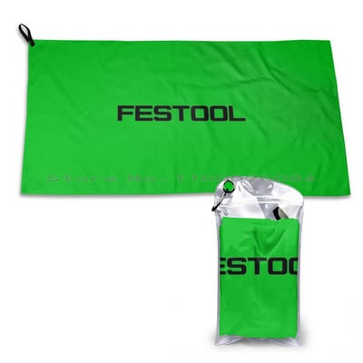 Power Tools-Festool Logo Quick Dry Towel Gym Sports Bath Portable Confidence Haters Cool Idea Birthday Funny Men Boys Strong