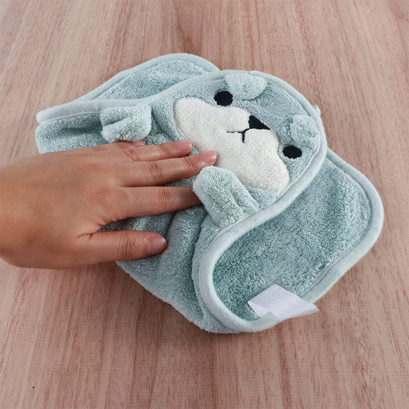 Prosoape practice ultra groase pentru copii, animale drăguțe din desene animate, prosoape de mână absorbante din microfibră pentru bucătărie, baie