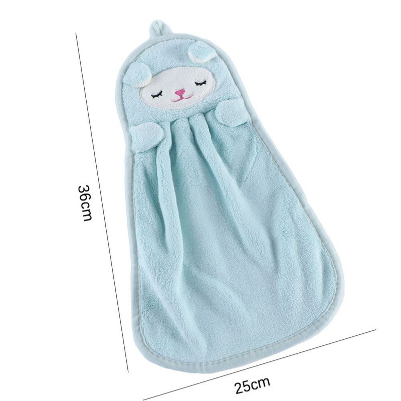 Prosoape practice ultra groase pentru copii, animale drăguțe din desene animate, prosoape de mână absorbante din microfibră pentru bucătărie, baie