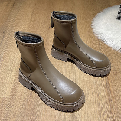 Model nou de cizme de dama din piele artificiala