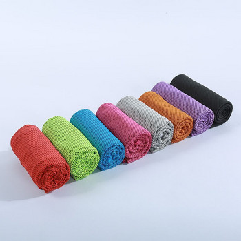 6PCS/LOT Hot 9 Colours New Double layer Ice Towel Utility Enduring Instant Cooling Towel Heat Relief Reusable Chill Cool Towel